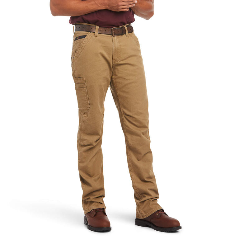 Relaxed Twill Belt Front Cargo Pants