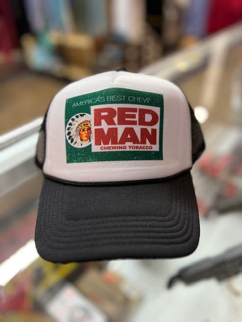 Red Man Chewing Tobacco Vintage Retro Trucker Hat – Chilton Feed
