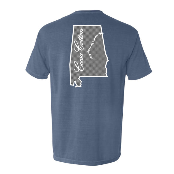 Coosa Cotton Coosa State Tee- Blue Jean
