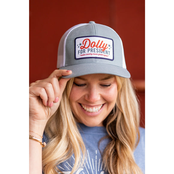 Dolly for President-Patch Trucker Hat