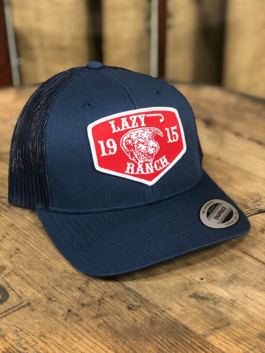 Lazy J- Red Ranch Patch Cap